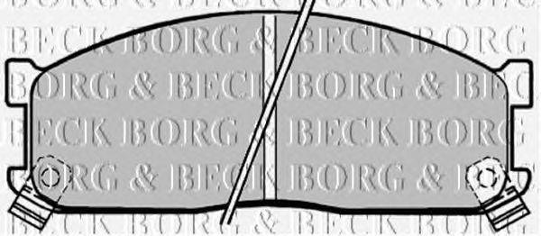 Комплект тормозных колодок, дисковый тормоз BORG & BECK BBP1271