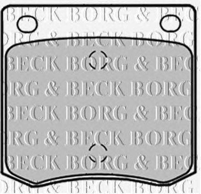 Комплект тормозных колодок, дисковый тормоз BORG & BECK BBP1274