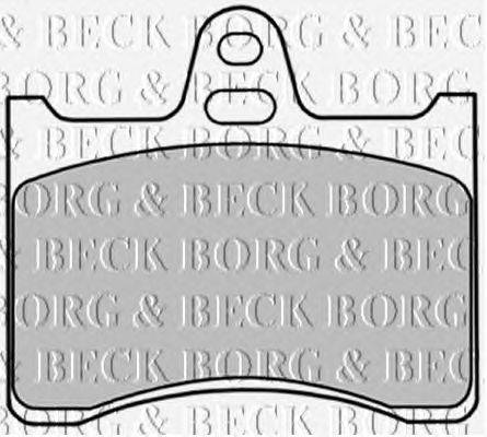 Комплект тормозных колодок, дисковый тормоз BORG & BECK BBP1277
