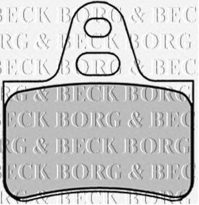 Комплект тормозных колодок, дисковый тормоз BORG & BECK BBP1290