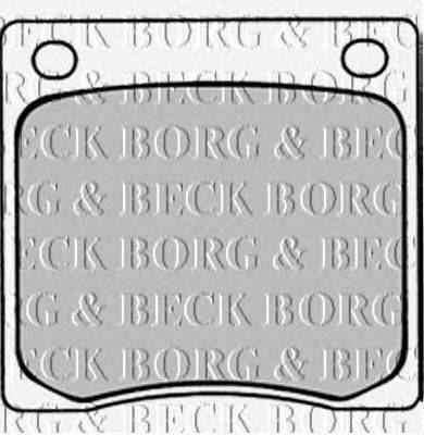 Комплект тормозных колодок, дисковый тормоз BORG & BECK BBP1296
