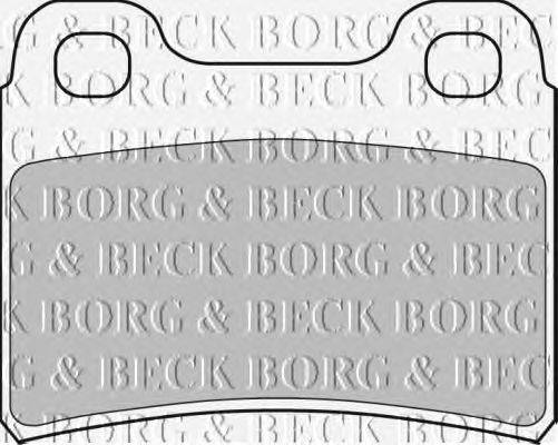 Комплект тормозных колодок, дисковый тормоз BORG & BECK BBP1304