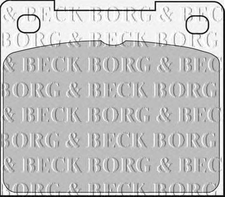 Комплект тормозных колодок, дисковый тормоз BORG & BECK BBP1307