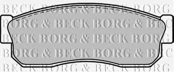 Комплект тормозных колодок, дисковый тормоз BORG & BECK BBP1312