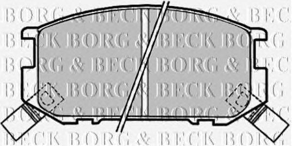 Комплект тормозных колодок, дисковый тормоз BORG & BECK BBP1318