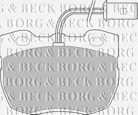Комплект тормозных колодок, дисковый тормоз BORG & BECK BBP1327