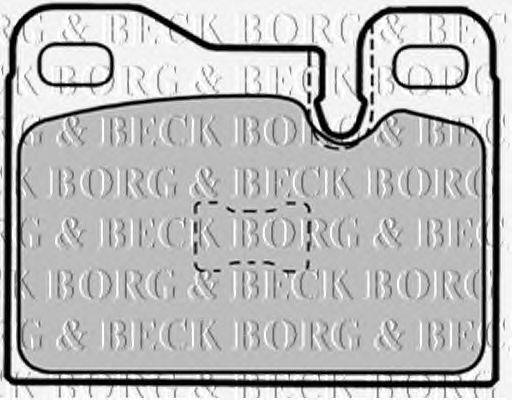 Комплект тормозных колодок, дисковый тормоз BORG & BECK BBP1337