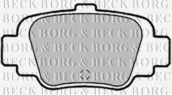 Комплект тормозных колодок, дисковый тормоз BORG & BECK BBP1339