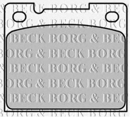 Комплект тормозных колодок, дисковый тормоз BORG & BECK BBP1347