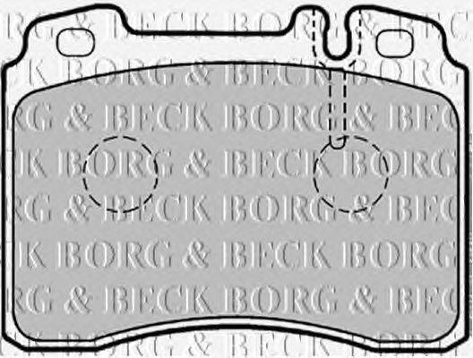 Комплект тормозных колодок, дисковый тормоз BORG & BECK BBP1367