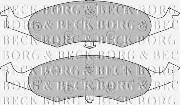 Комплект тормозных колодок, дисковый тормоз BORG & BECK BBP1368