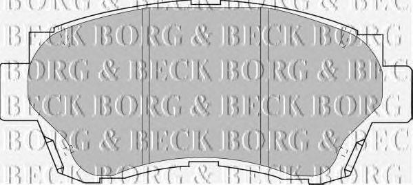 Комплект тормозных колодок, дисковый тормоз BORG & BECK BBP1377