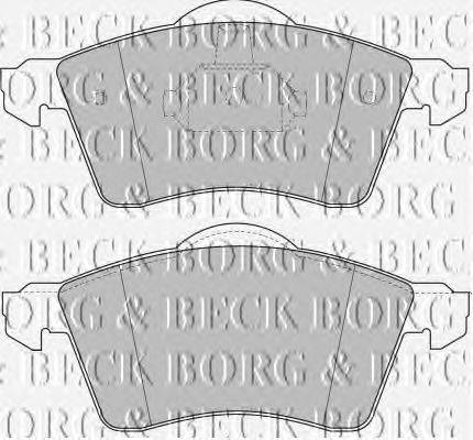 Комплект тормозных колодок, дисковый тормоз BORG & BECK BBP1384