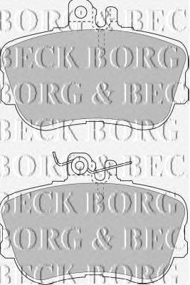Комплект тормозных колодок, дисковый тормоз BORG & BECK BBP1388