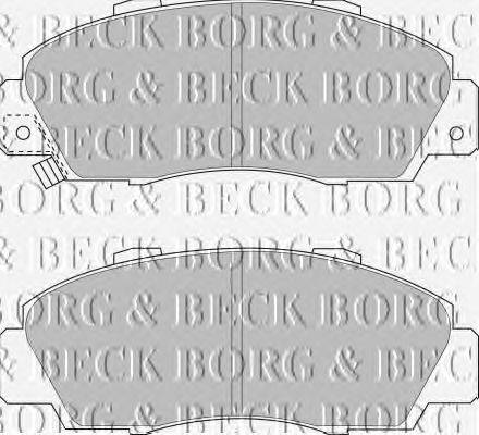 Комплект тормозных колодок, дисковый тормоз BORG & BECK BBP1389