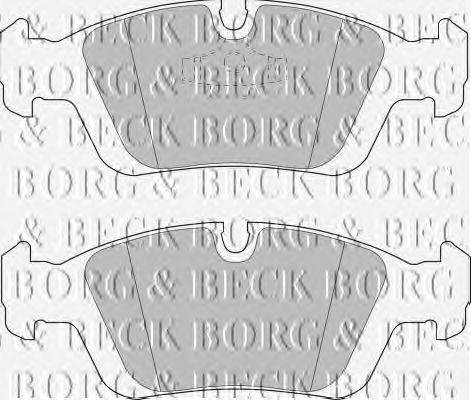 Комплект тормозных колодок, дисковый тормоз BORG & BECK BBP1399