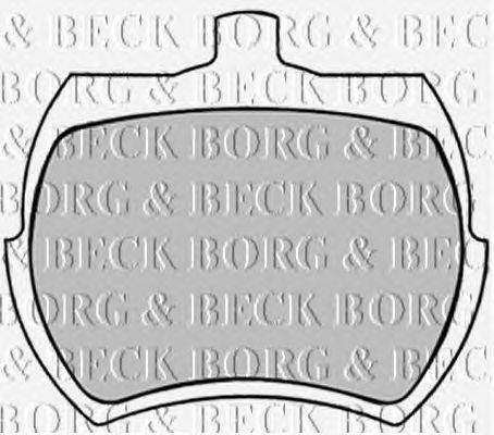 Комплект тормозных колодок, дисковый тормоз BORG & BECK BBP1409