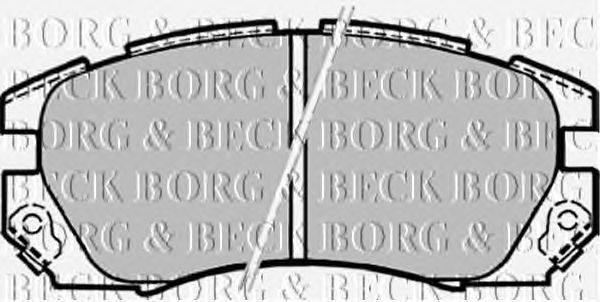 Комплект тормозных колодок, дисковый тормоз BORG & BECK BBP1479