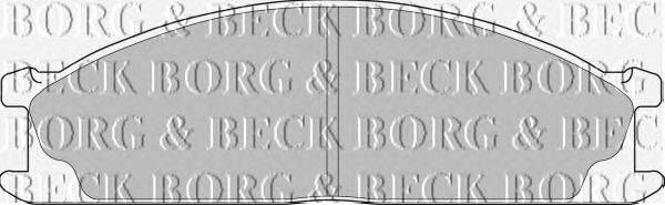 Комплект тормозных колодок, дисковый тормоз BORG & BECK BBP1486