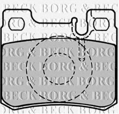 Комплект тормозных колодок, дисковый тормоз BORG & BECK BBP1495