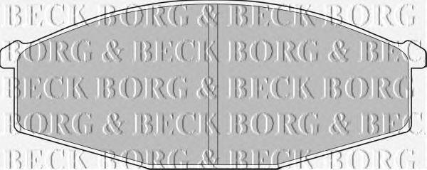 Комплект тормозных колодок, дисковый тормоз BORG & BECK BBP1497