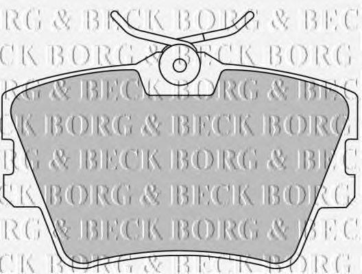 Комплект тормозных колодок, дисковый тормоз BORG & BECK BBP1501