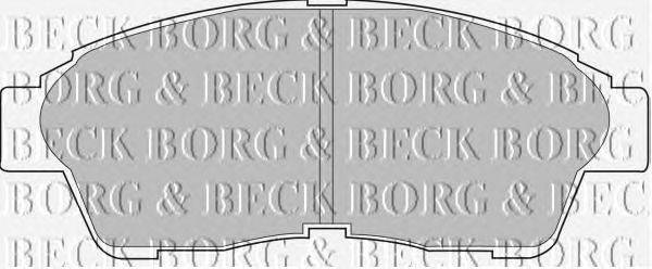 Комплект тормозных колодок, дисковый тормоз BORG & BECK BBP1502