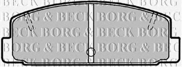 Комплект тормозных колодок, дисковый тормоз BORG & BECK BBP1506