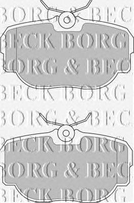 Комплект тормозных колодок, дисковый тормоз BORG & BECK BBP1507