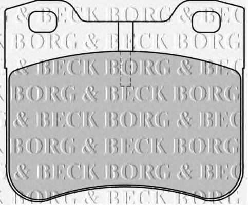 Комплект тормозных колодок, дисковый тормоз BORG & BECK BBP1530