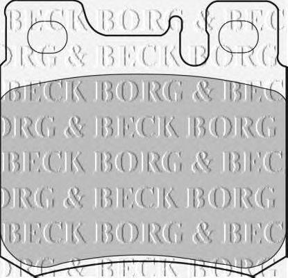 Комплект тормозных колодок, дисковый тормоз BORG & BECK BBP1533