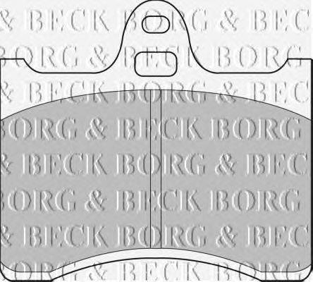 Комплект тормозных колодок, дисковый тормоз BORG & BECK BBP1538