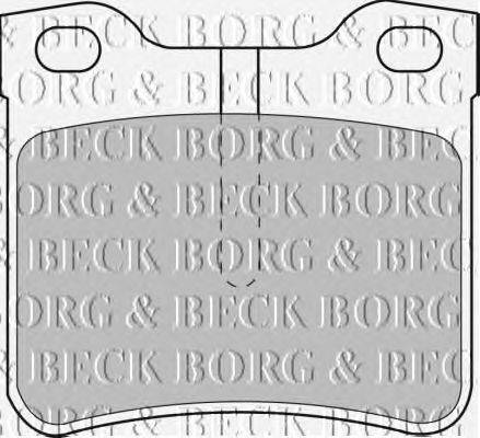Комплект тормозных колодок, дисковый тормоз BORG & BECK BBP1539