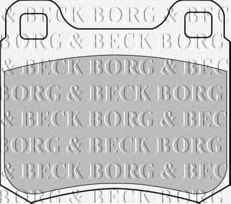 Комплект тормозных колодок, дисковый тормоз BORG & BECK BBP1544