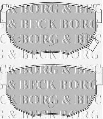 Комплект тормозных колодок, дисковый тормоз BORG & BECK BBP1549