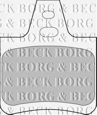 Комплект тормозных колодок, дисковый тормоз BORG & BECK BBP1550