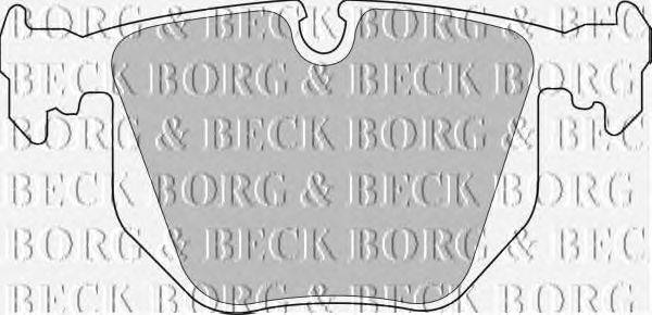 Комплект тормозных колодок, дисковый тормоз BORG & BECK BBP1562