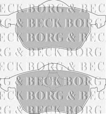 Комплект тормозных колодок, дисковый тормоз BORG & BECK BBP1575