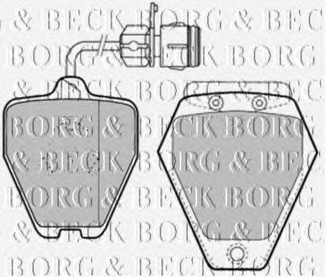 Комплект тормозных колодок, дисковый тормоз BORG & BECK BBP1577