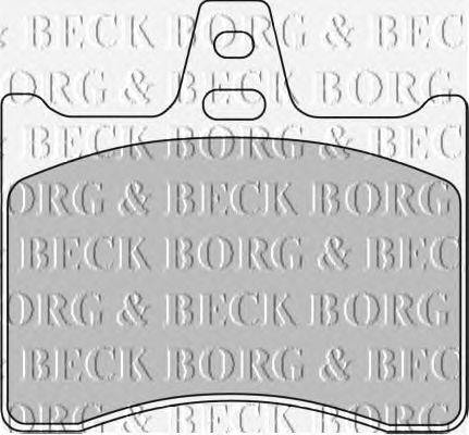Комплект тормозных колодок, дисковый тормоз BORG & BECK BBP1579