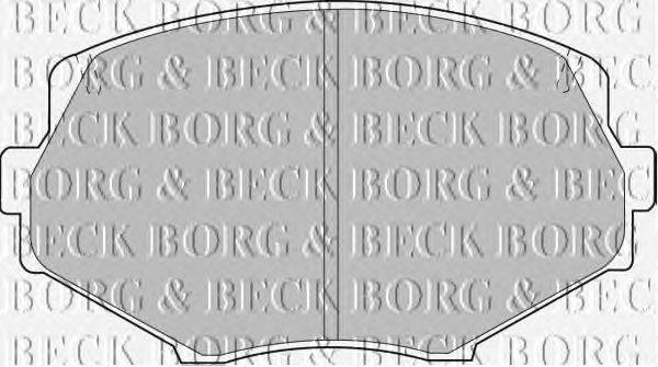 Комплект тормозных колодок, дисковый тормоз BORG & BECK BBP1583