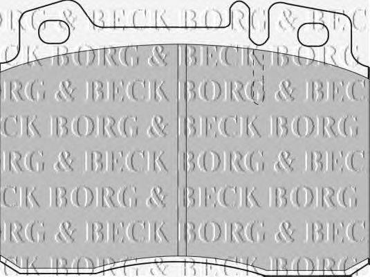 Комплект тормозных колодок, дисковый тормоз BORG & BECK BBP1587