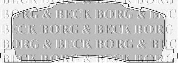 Комплект тормозных колодок, дисковый тормоз BORG & BECK BBP1593