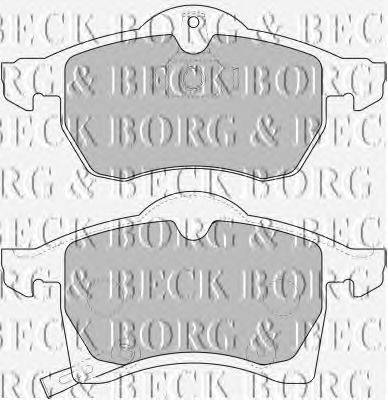 Комплект тормозных колодок, дисковый тормоз BORG & BECK BBP1612