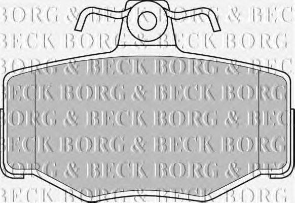 Комплект тормозных колодок, дисковый тормоз BORG & BECK BBP1673