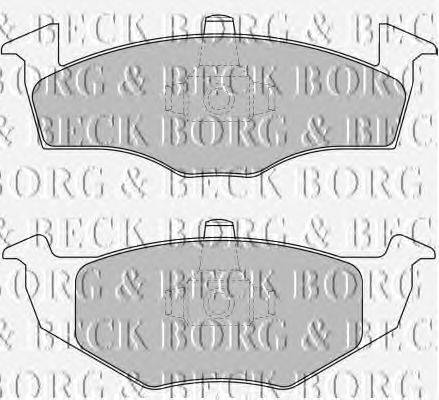 Комплект тормозных колодок, дисковый тормоз BORG & BECK BBP1691