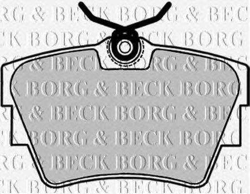 Комплект тормозных колодок, дисковый тормоз BORG & BECK BBP1693