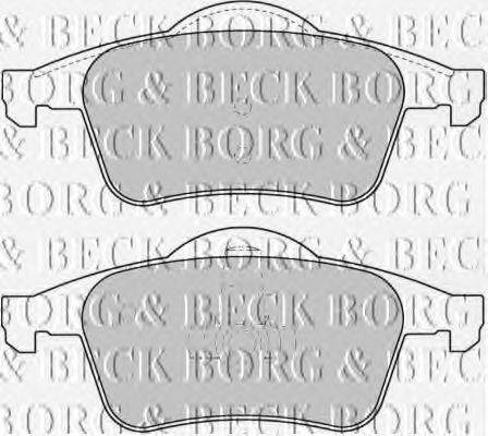 Комплект тормозных колодок, дисковый тормоз BORG & BECK BBP1697