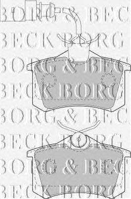 Комплект тормозных колодок, дисковый тормоз BORG & BECK BBP1721