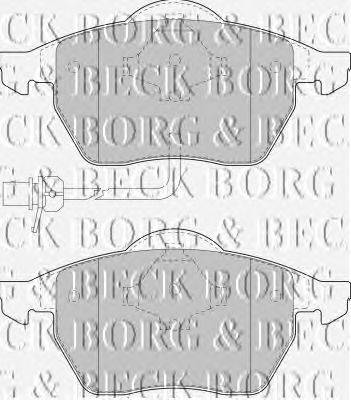 Комплект тормозных колодок, дисковый тормоз BORG & BECK BBP1732